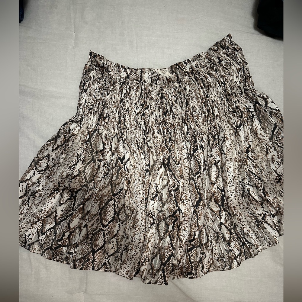 Snake skin print skirt